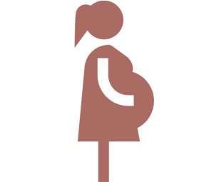 Ícone de mulher grávida